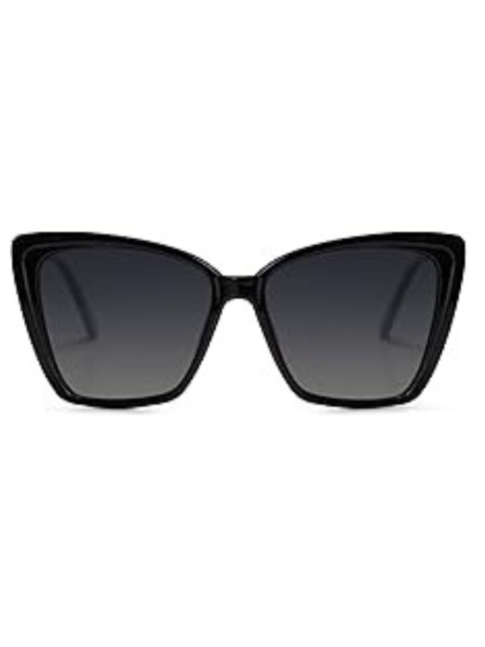 Polarized Cat Eye Sunglasses with UV Protection, Oversized Square Frame